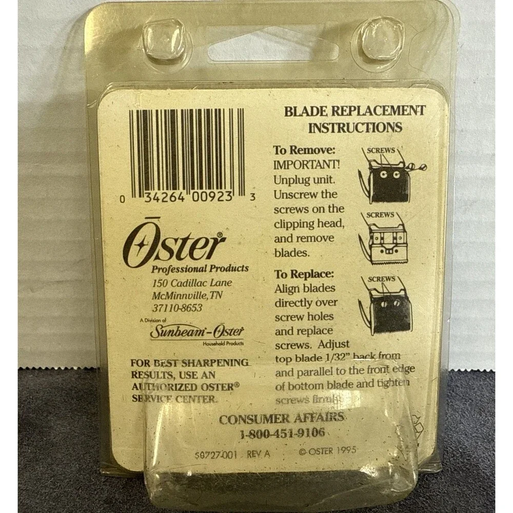 Oster Color Match System #76913-246 (913-24) Model 182,223,284,815,820,& 374 Nos